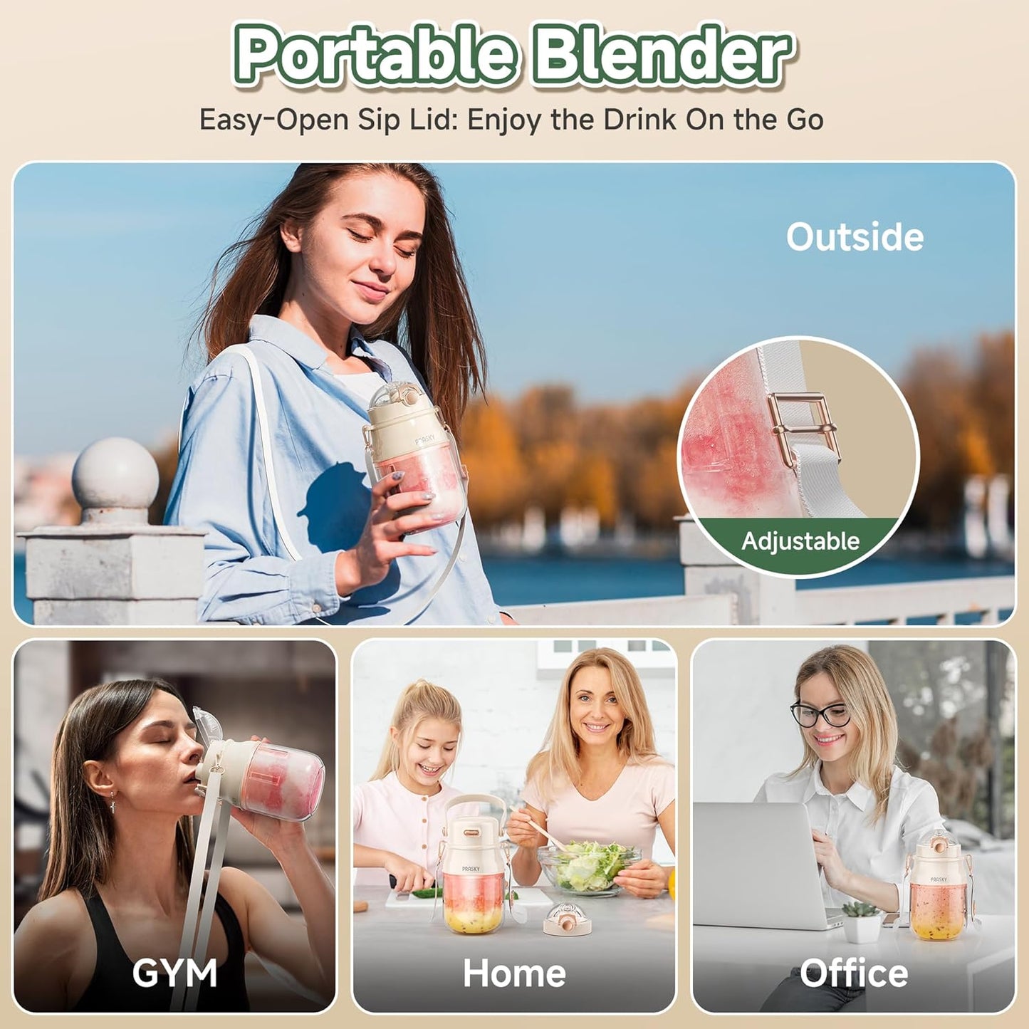Prasky™ QuickMix Portable Blender